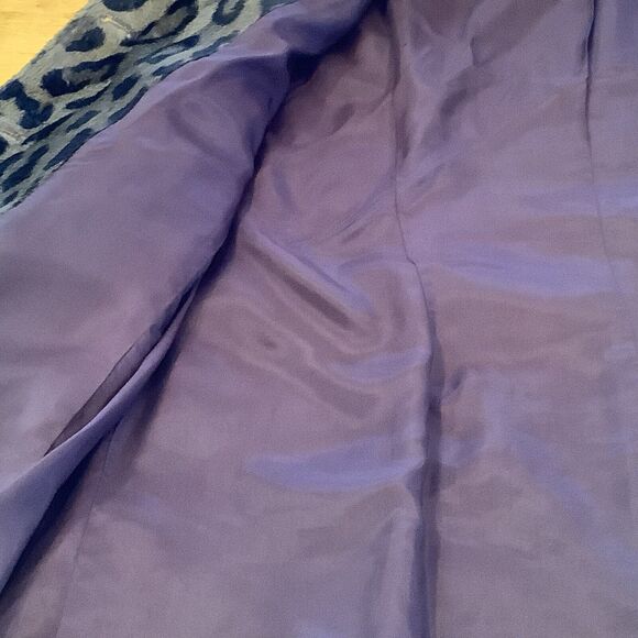 Vintage Harolds Faux Leopard Print Coat Size 6 Button Up Lined Brown USA EUC - Picture 8 of 12